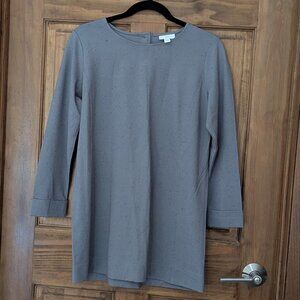 J. Jill Women's Gray & Black Speckled Tunic Blouse. Size Small.
